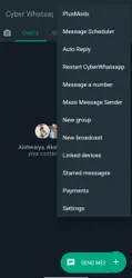 Cyber WhatsApp screenshot
