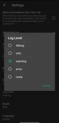 100MB VPN screenshot