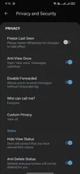 Blue WhatsApp screenshot