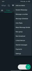 WhatsApp Black Gold screenshot