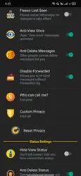 WhatsApp Black Gold screenshot