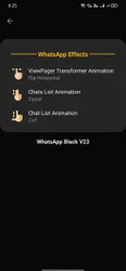 WhatsApp Black Gold screenshot