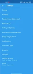 YouTube Blue screenshot