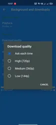 YouTube Blue screenshot