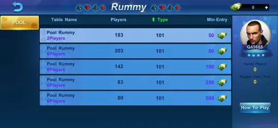 Mojoo Poker Pool screenshot