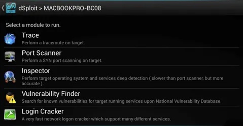 dSploit screenshot