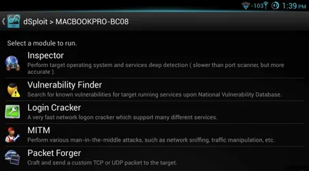 dSploit screenshot