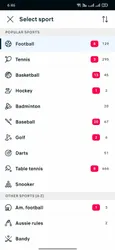 FlashScore screenshot
