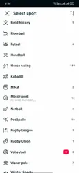 FlashScore screenshot