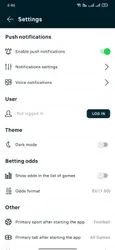 FlashScore screenshot