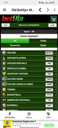 Old Bet9ja Mobile screenshot