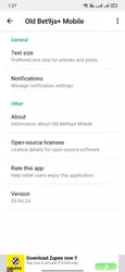 Old Bet9ja Mobile screenshot