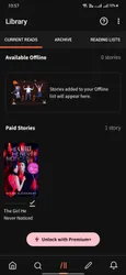 Wattpad screenshot