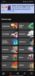 Wattpad screenshot