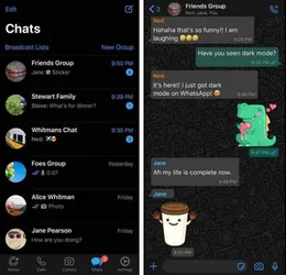WhatsApp Dark screenshot