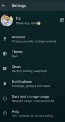 WhatsApp Dark screenshot