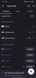ProtonVPN screenshot