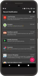 Recent Notifications screenshot