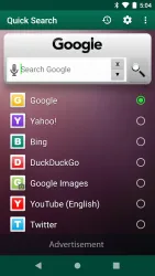 Quick Search Widget screenshot