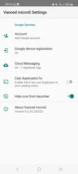 MicroG screenshot