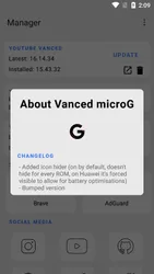 MicroG screenshot
