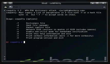 coWPAtty screenshot