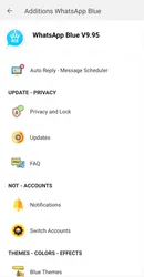 WhatsApp Blue screenshot