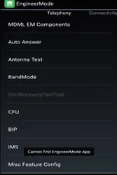 MTK Engineering Mode screenshot